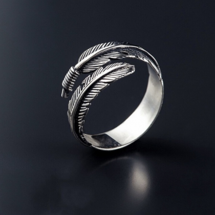 Feather - Silver 925 Ring For Women/for Men -