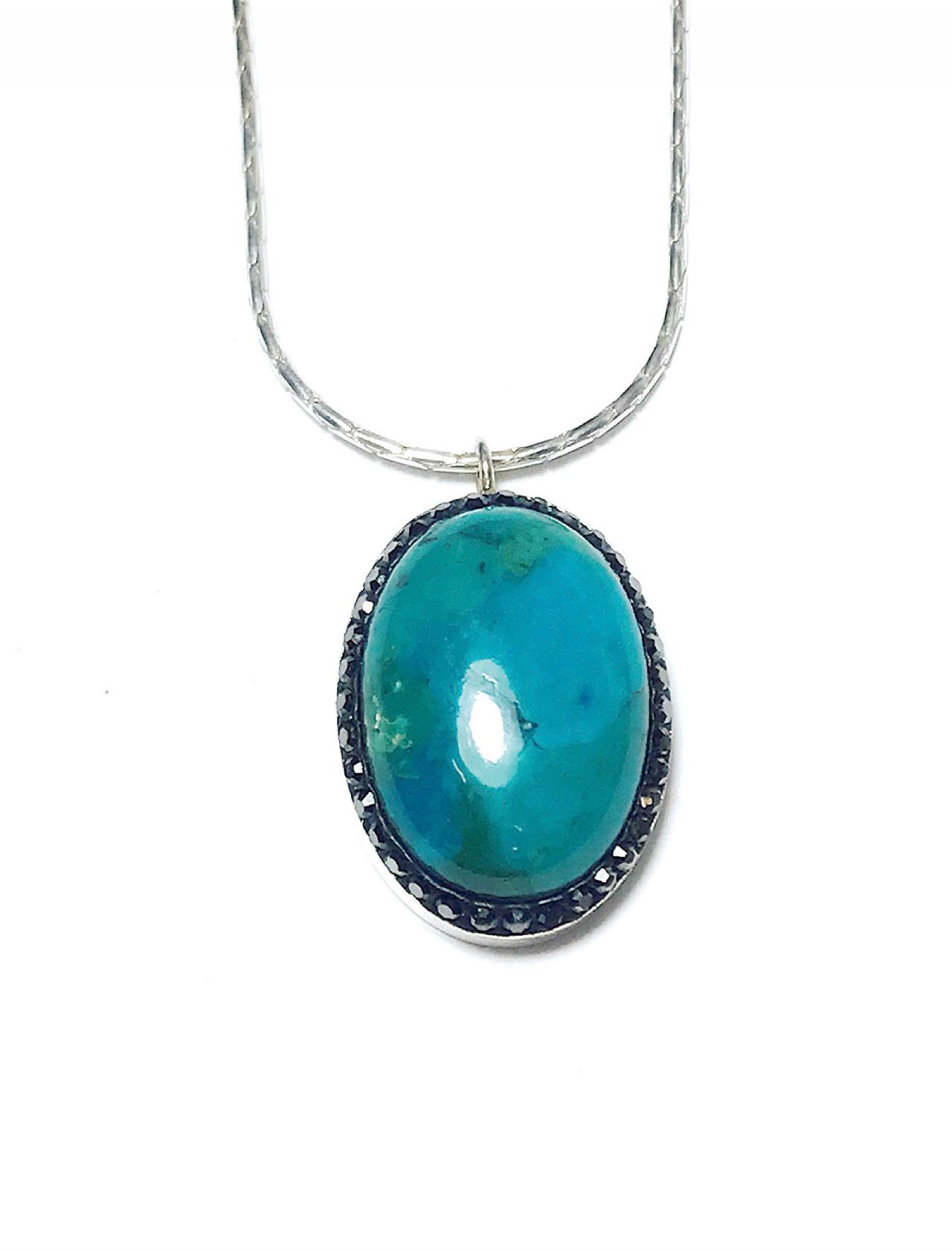 Turquoise - Silver 925 Pendant