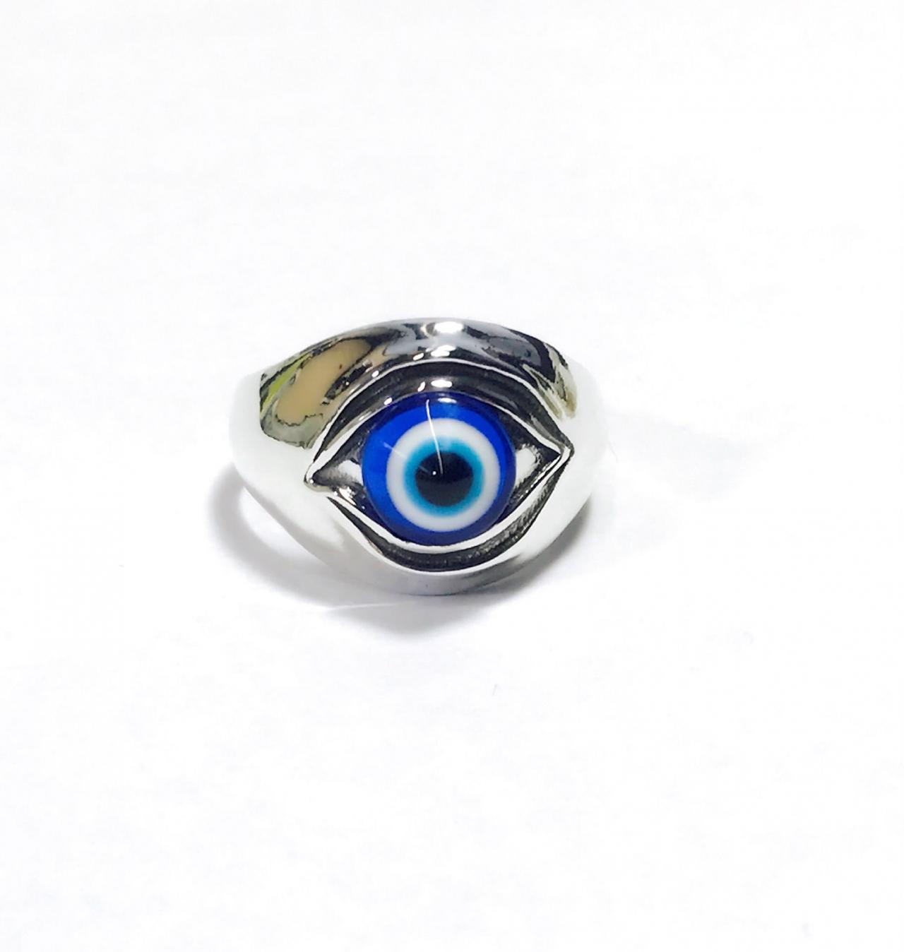 Evil Eye - Eye Ring - Silver 925 Ring - Blue Eye - Ring For Woman